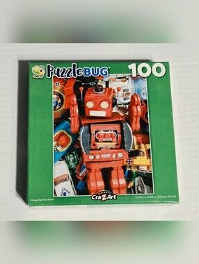 Cra-Z-Art Puzzle Bug Vintage Big Red Robot 100 Piece Jigsaw Puzzle Sealed